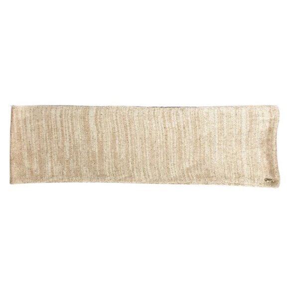 Calvin Klein Infinity Scarf Heather Tan Beige Gold Sequin - Picture 5 of 9